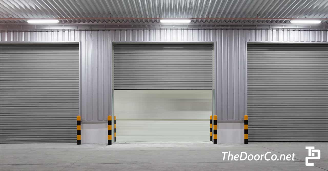 Image of two commercial garage doors.