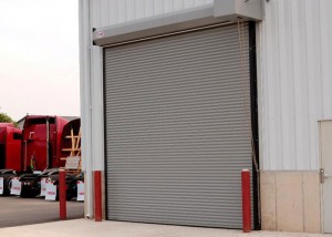 coiling door at a business facility