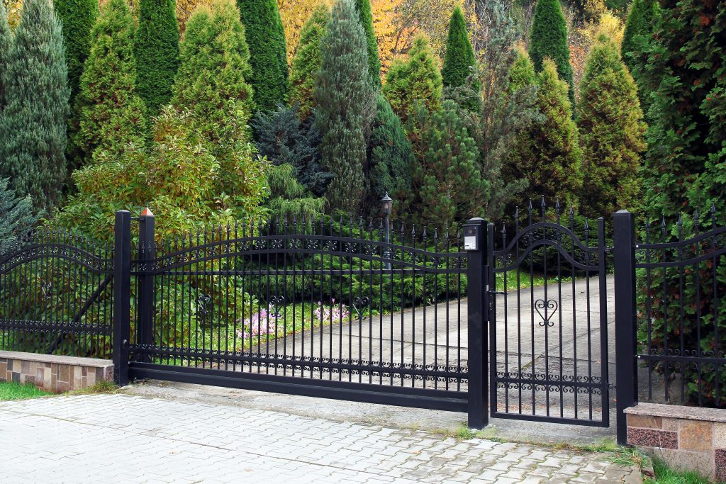 black automated gate - automatic driveway gate