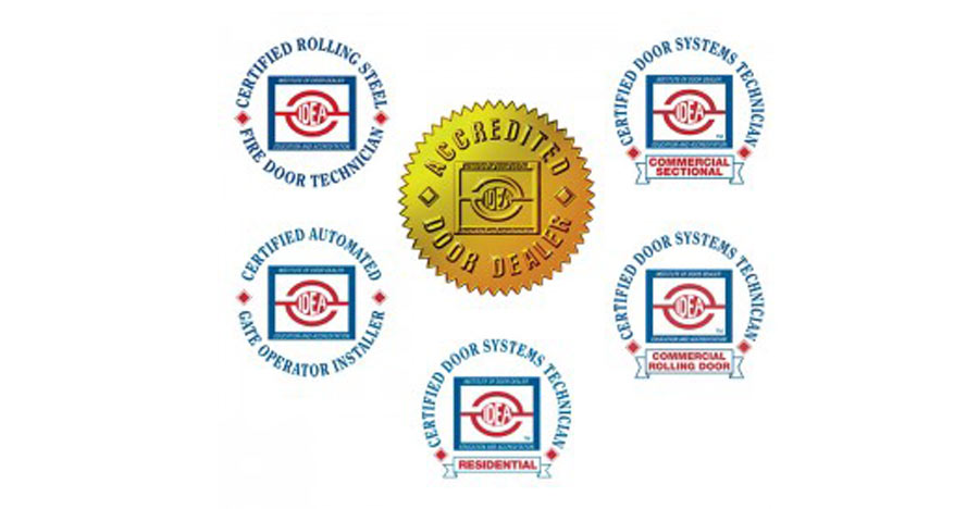 Accredited Door Dealer Seal - IDEA certified